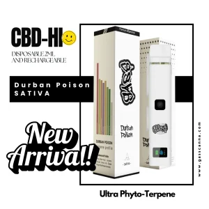【CBD-Hi 】SATIVA “Durban Poison” Disposable Vape 2ml